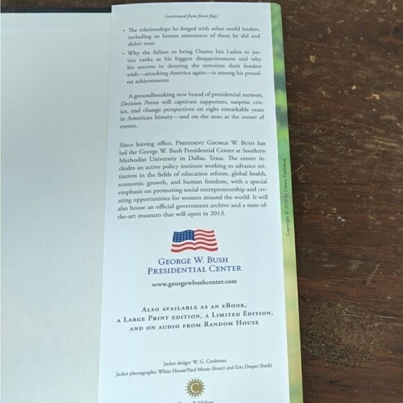 George W. Bush Decision Points President Of The United States Autobiography - Picture 6 of 9